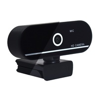 MaiDi Caméra de Conférence Portable HD Populaire Noire USB pour Appels Vidéo 1080p à Mise au Point Fixe avec Fixation par Pince en Plastique MD-EB2 pour Diffusion en Direct sur Bureau