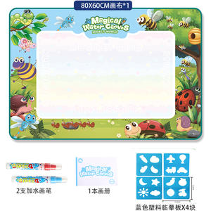 لون الطلاء brinkedos Educativos ماجيك رسم مائي حصيرة ملونة ومحو حصيرة قابلة لإعادة الاستخدام للأطفال حصيرة خربش المياه - Product Image 4