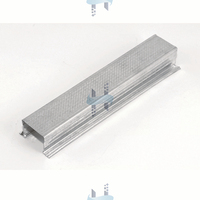 Profilé de plafond mural moderne en acier galvanisé pour plaques de plâtre insonorisées, clips acoustiques, profilé de fixation 28 mm léger et sûr