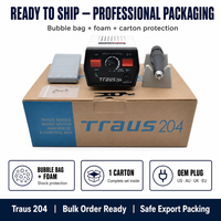 Machine à ongles électrique Traus 204 Strong 65W, 35000 tr/min, couple élevé, ensemble de polissage et de meulage pour manucure et pédicure