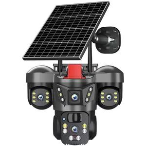 Caméra solaire domestique Z51 à trois objectifs, surveillance WIFI, télécommande mobile, caméra extérieure haute définition, caméra 4G - Product Image 5