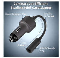 Adaptateur d'alimentation pour voiture 12V/24V pour Starlink Mini |   Convertisseur DC