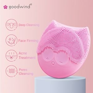 IPX7 Không Dây Không Thấm Nước Sạc Silicone Facial <span class=keywords><strong>Cleansing</strong></span> Brush Mặt Bàn Chải Cho Khuôn Mặt Nâng Massage Làm Sạch Thiết Bị Mỹ Phẩm - Product Image 2