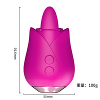 Vibrateur G-Spot en forme de langue, jouet sexuel pour mamelons et clitoris, masseur, vagin de poche, jouet de léchage vaginal