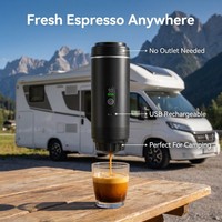 Machine à expresso portable 3-en-1, cafetière électrique 20 bars, machine à expresso auto-chauffante pour voiture, camping, bureau