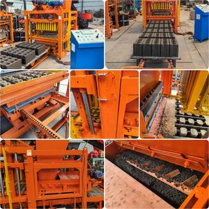 Machine de moulage de blocs de ciment à haute capacité de production 18,1 kW 380 V, en bon état, pour pavés carrés et pierres de <span class=keywords><strong>bordure</strong></span>, avec roulement central - Product Image 4