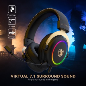 SADES Alchemist 50Mm Pilotes <span class=keywords><strong>Bandeau</strong></span> Réglable Virtual 7.1 Surround Sound Over-Ear Wire Gaming Headset Casque avec Micro - Product Image 2
