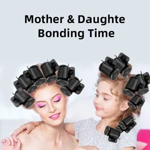 Set di ferro arricciacapelli per capelli da salone in ceramica a riscaldamento rapido di vendita caldo Set di strumenti per lo Styling dei capelli arricciacapelli a rullo caldo per lo Styling