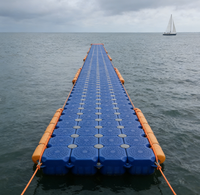 Ponton flottant modulaire en plastique HDPE durable pour bateau