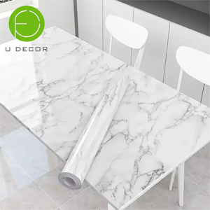 Autocollant de <span class=keywords><strong>cuisine</strong></span> UDK Factory Direct 60cm X 5m en marbre, résistant à l'huile, imperméable, ignifuge, amovible, en <span class=keywords><strong>rouleau</strong></span> - Product Image 1