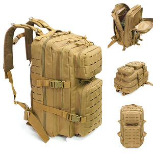 Waterproof 720D PVC Coated Camo 30L Outdoor <b>Backpack</b> Physiological Curve Back Zipper Soft Handle Unisex Hiking Rucksack - Product Image 6