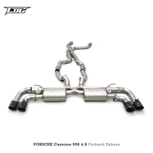Silencieux d'échappement à soupape COC pour <span class=keywords><strong>Porsche</strong></span> <span class=keywords><strong>Cayenne</strong></span> 958 4.8 2010-2016 Systèmes de tuyaux d'échappement en acier inoxydable Sport - Product Image 6