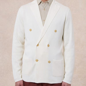 Milano Stitchコットンメンズジャケット男性用ニットカジュアルセーター - Product Image 2