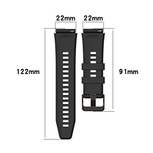 Correa de Reloj Inteligente Deportiva de Silicona de 22 mm de Fábrica BEEFLYPOWER, Caja de Goma para huawei <span class=keywords><strong>GT2</strong></span> 46 mm <span class=keywords><strong>Honor</strong></span> Watch GS3, Accesorios para Hombre - Product Image 3