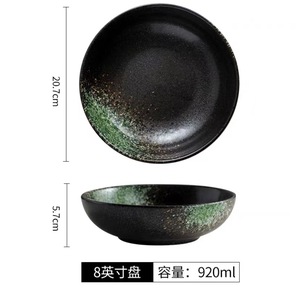 Bol à ramen japonais et assiette à salade de fruits <span class=keywords><strong>vaisselle</strong></span> de qualité de restaurant en céramique pour magasins de nouilles - Product Image 6