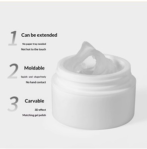 Venta al por mayor: Nuevo gel extensor de uñas antiadherente de 5 colores y 15 ml, gel suave para amasar, esmalte de uñas de poligel esculpible, suministros para el cuidado y arte de uñas. - Product Image 5