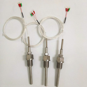 Capteur de température Pt100 Wzp-200 avec fils résistants à l'huile et aux hautes températures pour les centrales hydroélectriques - Product Image 1