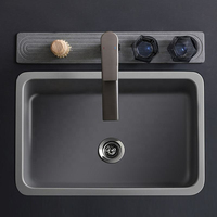 Tapis de protection instantané pour évier, séchage rapide, anti-éclaboussures, pour douche et robinet, organisateur d'évier de cuisine