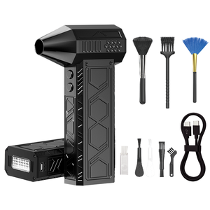 Ventilateurs portables 2025 : Souffleur électrique turbo à chargement rapide USB/Batterie pour voitures, extérieur, et kit aspirateur avec ventilateur puissant - Product Image 1
