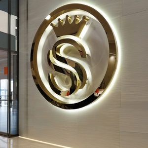 Chất lượng cao Acrylic Salon dẫn đăng ký bảng biểu tượng tùy chỉnh Backlit tường ký tùy chỉnh 3D logo chữ vòng tròn Tên tấm dấu hiệu kinh doanh - Product Image 3