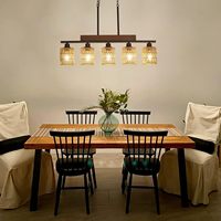 Ventes exclusives transfrontalières : Lustre en fer et rotin noir tressé à la main, forme de branche, avec abat-jour en osier et LED, adapté au montage au plafond