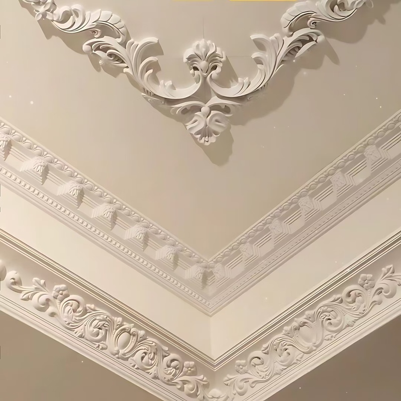 Modern Style Carved Ceiling Corner Lines