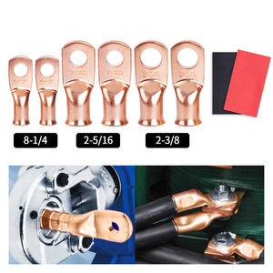 Cnspeed Ring <b>Terminals</b> Pure Copper 8AWG M6 M8 M10 General Use Electrical Connectors - Product Image 2