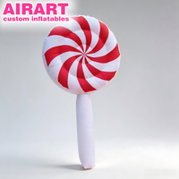Énorme sucette géante gonflable personnalisée pour Noël, décoration de Noël, accessoire de présentation pour entrée de Noël