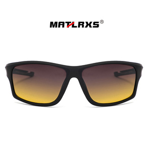 Matlrxs Gafas de sol polarizadas para hombre, rectangulares, con montura completa, protección UV400%, protección UV, para conducir, deportes al aire libre, P9510 - Product Image 5