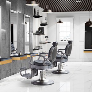 Seulement accepter la personnalisation en gros fournisseur de meubles de salon chaises de barbier modernes noires salon de coiffure chaise de coiffeur pour hommes - Product Image 5