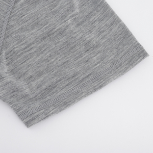 Camiseta de Manga Corta con Cuello Redondo para Hombre, Tejido de Punto Sólido con Serigrafía Anti UV, Lana Merino de 180 g/m², Informal - Product Image 3