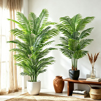 Vente en gros de palmiers artificiels en plastique Starmap Dypsis Lutescens en pot, faux palmiers artificiels de 60 à 210 cm, décoration intérieure/extérieure