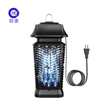 Lampe anti-moustiques et anti-mouches JZ 20W 3000V haute tension, étanche IPX4, en ABS, à semi-conducteurs, écologique, électrique, pour usage extérieur