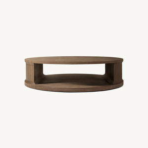 Lusso moderno soggiorno mobili <span class=keywords><strong>barone</strong></span> in legno massello tavolino rotondo con lo stoccaggio - Product Image 1