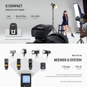 Neewer Q300 300ws 2.4G แฟลชสตูดิโอกลางแจ้งพร้อม Q <span class=keywords><strong>ไฟ</strong></span>ไร้สาย7800MAH แบตเตอรี่ลิเธียมไอออน - Product Image 2