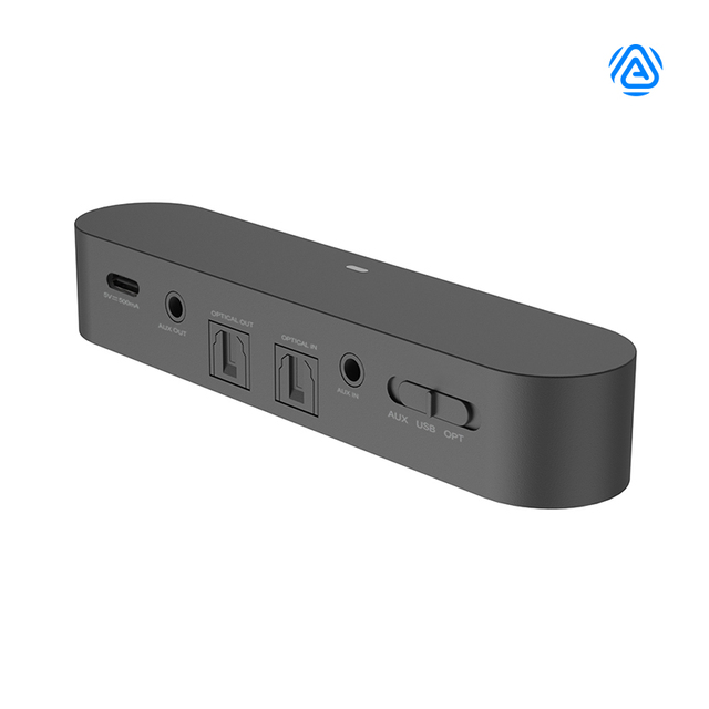 Mini Portable Wireless LE Audio Transmitter for Music Streaming Sound System Bluetooth Audio Auracast Dual-Mode Transmitter