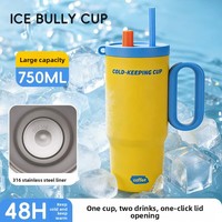 Thermos Bingba en acier inoxydable 316 avec revêtement en céramique, grande capacité, design anti-chute pour hommes et femmes
