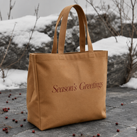 Sac en toile durable à imprimé élan, expédition rapide, stock disponible avec motif personnalisé pour l'emballage de marchandises saisonnières