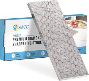 Placa de afilado de diamante SATC de 8 pulgadas - 2 caras, grano 400/1000, afilador de doble cara para afilar <span class=keywords><strong>cuchillos</strong></span> y herramientas - Product Image 1