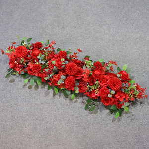 Wedding Artificial Flower <strong>Runner</strong> Wedding <strong>Table</strong> Flower Aisle <strong>Runner</strong> Fake Flower <strong>Table</strong> <strong>Runner</strong> for Event Decoration
