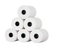 Rouleaux de papier thermique monocouche personnalisables pour reçus – Papier pour petits tickets de supermarché – Forme rectangulaire respirante