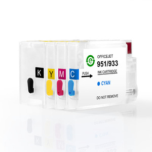 <span class=keywords><strong>Cartouche</strong></span> d'encre <span class=keywords><strong>rechargeable</strong></span> compatible Ocbestjet <span class=keywords><strong>953</strong></span> pour imprimantes <span class=keywords><strong>HP</strong></span> OfficeJet Pro 7740 8210 8710 8720 8740 8725 8728 ; Noir et couleur, vide - Product Image 1