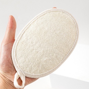 Éponge de loofah naturelle, étiquette privée, ovale, exfoliante, pour la douche, tampon de bain, gommage, réutilisable, pour le démaquillage - Product Image 4