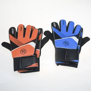 Gants de Football professionnels pour enfants, Protection, emballage des doigts, couleur, bleu, vert, unisexe, OEM, Logo personnalisable, quantité minimale de commande