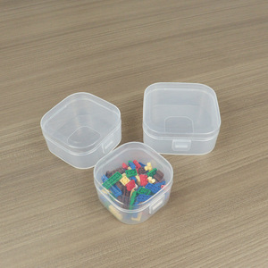 Transparent Plastic <b>Storage</b> <b>Box</b> Square With Lid For <b>Small</b> Parts Organizing Jewelry Chips Screws F70F80F90 - Product Image 1
