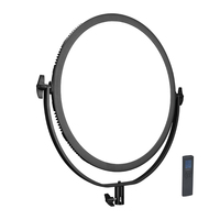SL-360ARC NiceFoto 70w Anneau lumineux LED pour vidéo, support de lumière de studio photo, lumière bicolore 3200-6500K