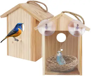 Картина «сделай сам», деревянный уличный домик для птиц, подвесная кормушка для птиц, украшение для сада