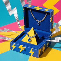 Emballage de bijoux haut de gamme en gros, boîte en papier rigide avec fermoir magnétique, cadre métallique, support ODM/OEM, conception personnalisée, boîtes de luxe, finition mate