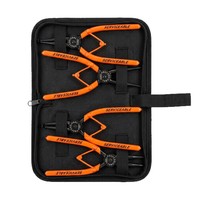 Jeu de pinces à circlips industrielles en acier à haute teneur en carbone, multifonctionnelles, à mâchoires pointues, pour anneaux de retenue, outils à main