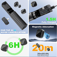Nouveau microphone sans fil miniature portable 2,4 GHz K26 pour enregistrement et blogueur